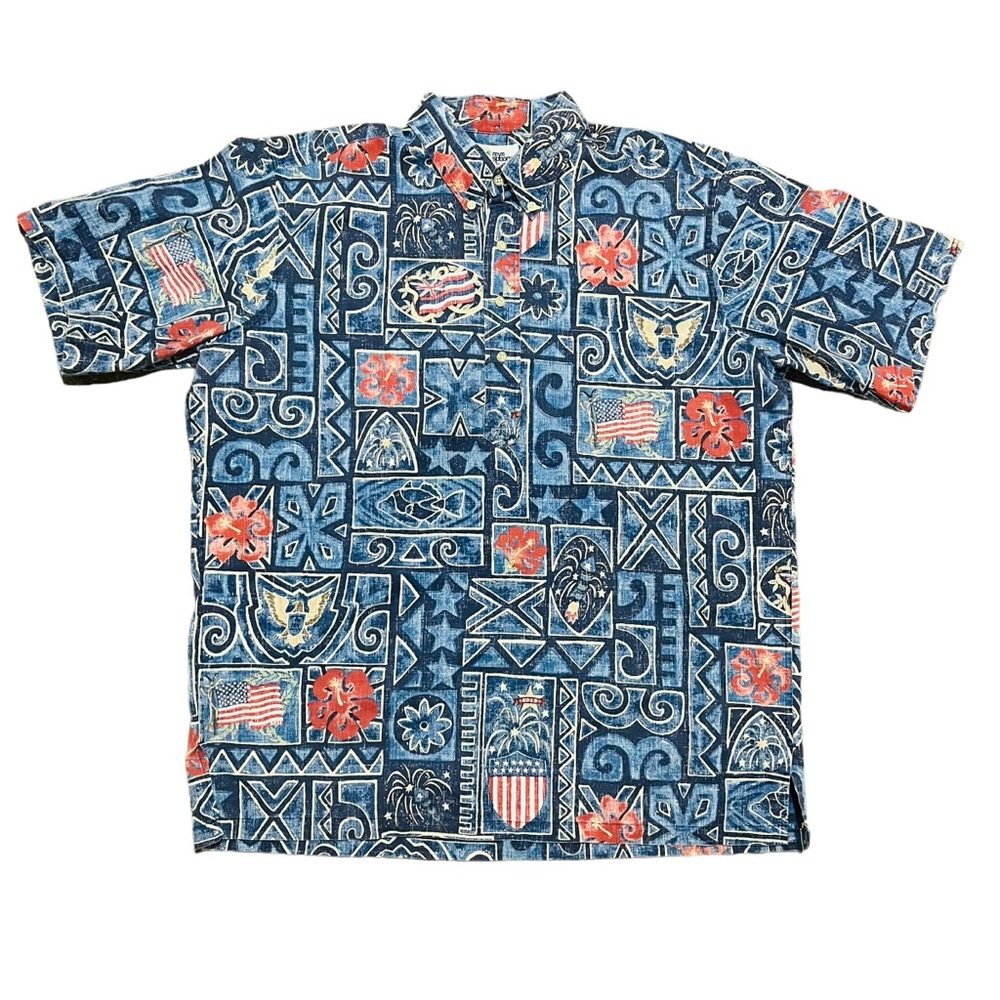 Reyn Spooner 2013 Popover Shirt American fireworks
